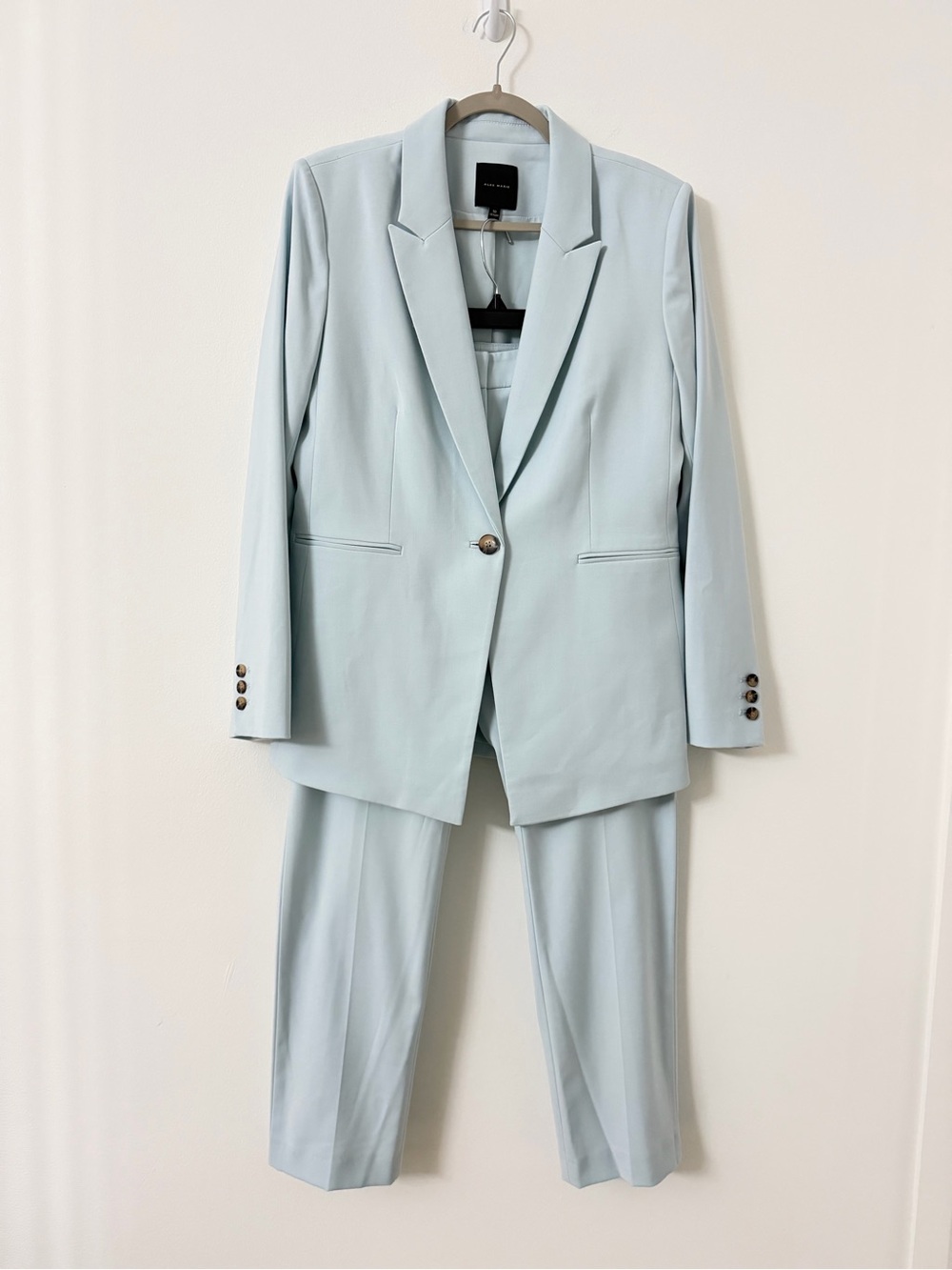 Tailored Light Blue Two-Piece Suit Blazer & Trousers blazers 10 and pants 8